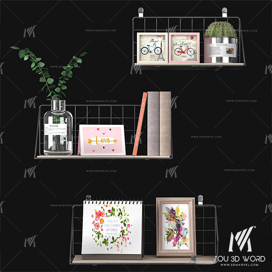 Wall decorative shelf